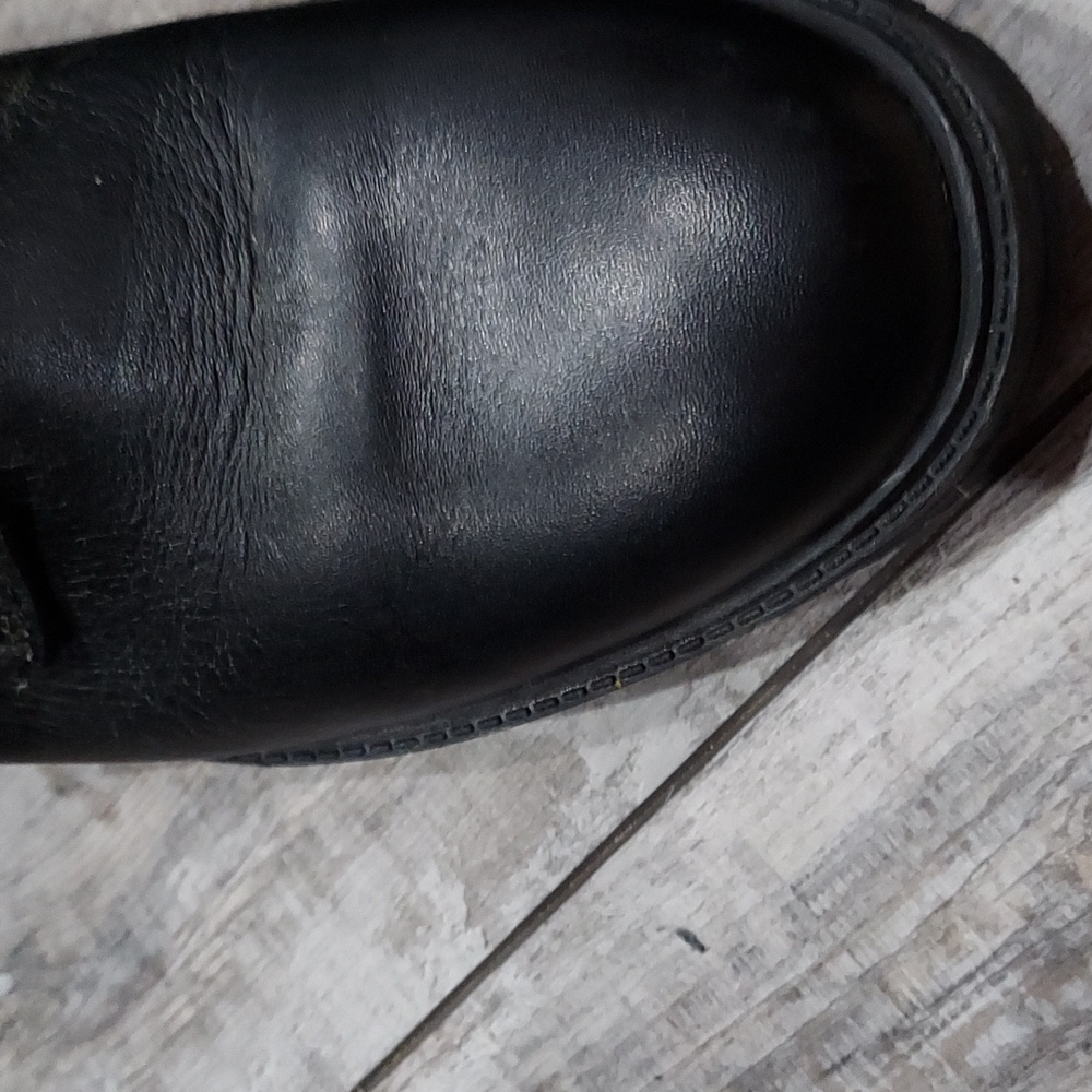 Zara studed boots buckles zippers heels womens 10 black - Picture 10 of 12